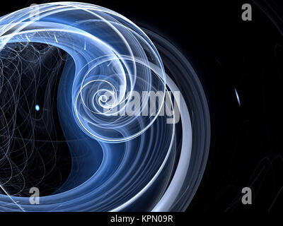 Abstrakt digital erzeugten Bild futuristische Locken Stockfoto