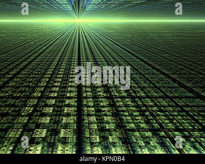 Abstrakte Technologie Digital generierte Hintergrundbild Stockfoto