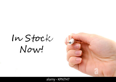 Weibliche hand auf weißem Hintergrund Stockfoto