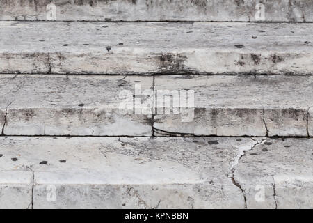 Nahaufnahme auf Granit Treppen Stockfoto