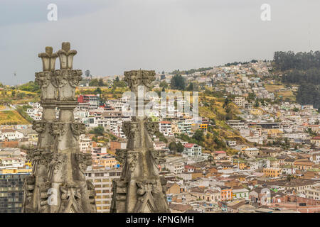 Stadtbild Luftaufnahme von Quito Ecuador Stockfoto