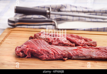 Hängende Ausschreibung, Hanger Steak, onglet Stockfoto