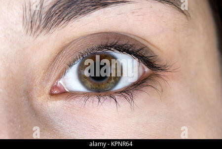 Model Release, Auge Einer Frau - Auge einer Frau Stockfoto