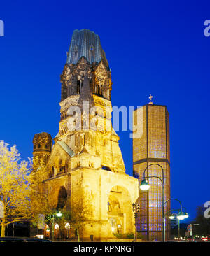 Kaiser-Wilhelm-Gedächtniskirche, Gedachtniskirche, Berlin, Deutschland Stockfoto