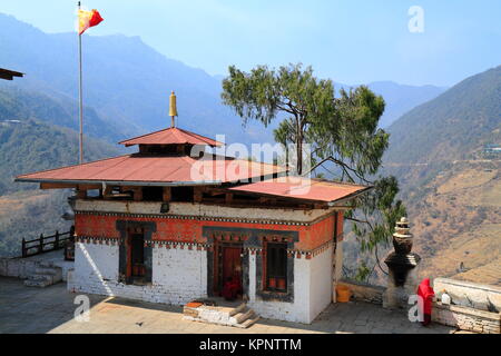 Der Trongsa Dzong ist die größte dzong Festung in Bhutan, in Trongsa in Bhutan entfernt Stockfoto