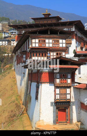 Der Trongsa Dzong ist die größte dzong Festung in Bhutan, in Trongsa in Bhutan entfernt Stockfoto