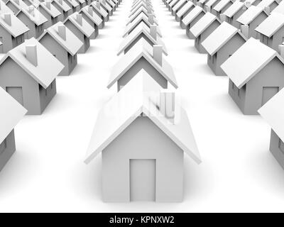 3D gerenderte Darstellung. Isoliert auf weiss. Stockfoto