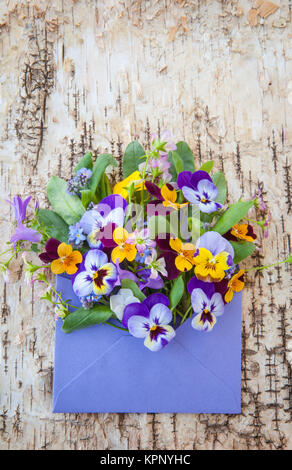 Bunten Strauß von Frühling Blumen Stockfoto