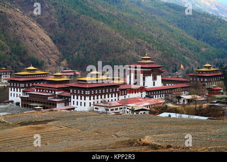 Tashichho Dzong in Thimphu Stockfoto