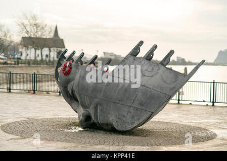 Die Cardiff Bay und die Lagune, Cardiff, Wales, Großbritannien Stockfoto