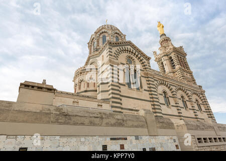 Marseille Notre-Dame De La Garde Kirche Stockfoto