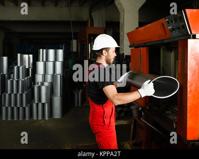 Ein Silber aus Metall hergestellt Stockfoto