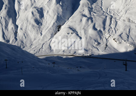 Vorarlberg, Österreich - 07 Dezember, 2017: Arlberg Skigebiet Stockfoto