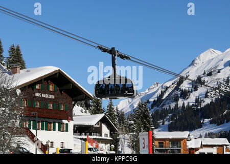 Vorarlberg, Österreich - 07 Dezember, 2017: Arlberg Skigebiet Stockfoto