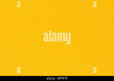 Gelbes Papier Hintergrund, bunte Papier Textur. Stockfoto