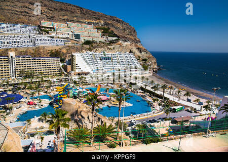 Wunderschönes Wasser Park in Taurito auf Gran Canaria, Spanien. Stockfoto