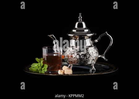 Die traditionellen marokkanischen Tee Stockfoto