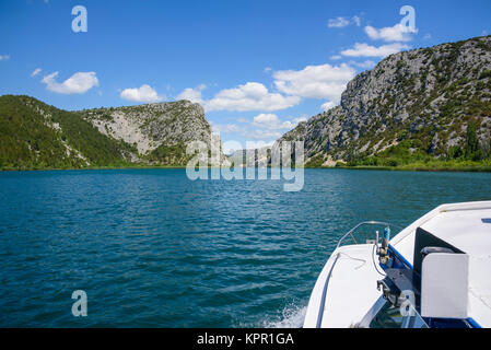 Ausflug in den Nationalpark Krka, Kroatien Stockfoto