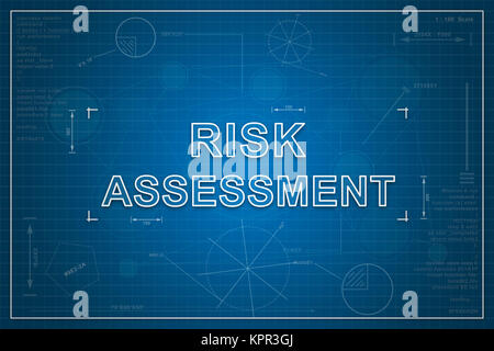Konzept der Risikobewertung Stockfoto