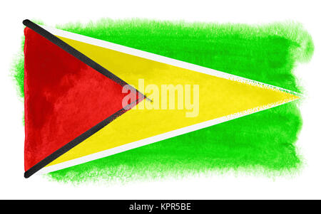 Guyana Flagge Abbildung Stockfoto