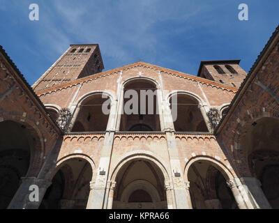 Kirche Sant Ambrogio in Mailand Stockfoto