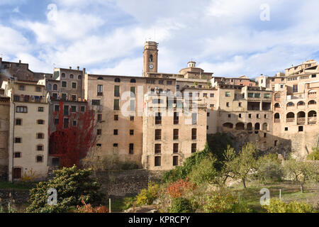 Dorf La Vilella Baixa, El Priorat, Tarragona, Katalonien, Spanien Stockfoto