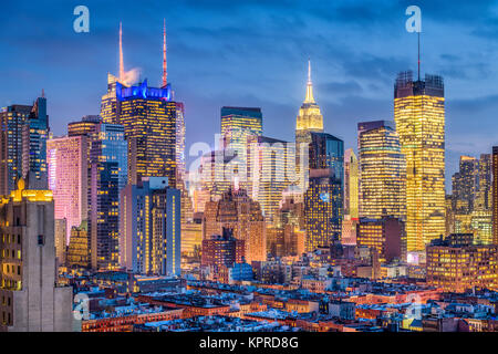 New York, New York, USA Midtown Manhattan Stadtbild. Stockfoto