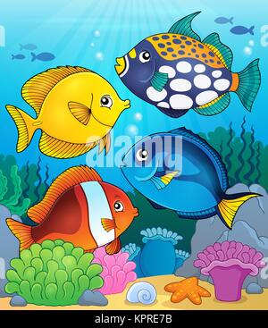 Coral Reef Fish Thema Bild 4 Stockfoto