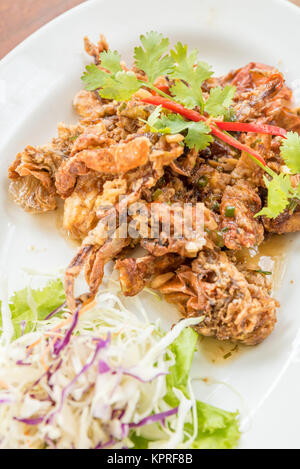 deep fried Softshell-Krabbe Stockfoto