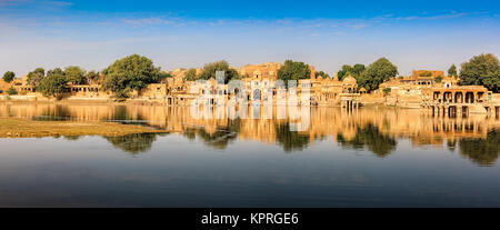 Gadi Sagar (gadisar), Jaisalmer, Rajasthan, Indien, Asien Stockfoto