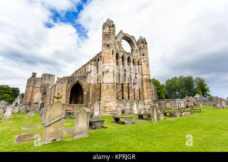 Die Ruinen der alten Elgin Cathedral im Nordosten von Schottland (die Moray Council). Stockfoto