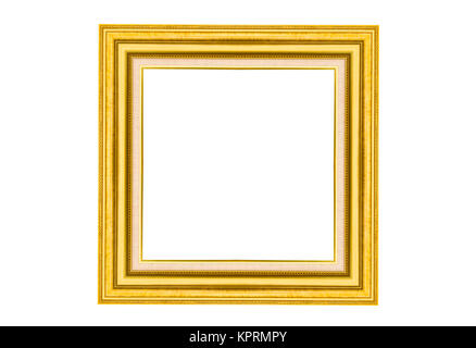 Goldene Holz Bilderrahmen Stockfoto
