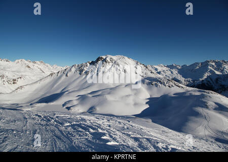 Vorarlberg, Österreich - 07 Dezember, 2017: Arlberg Skigebiet Stockfoto