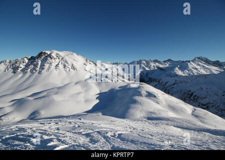 Vorarlberg, Österreich - 07 Dezember, 2017: Arlberg Skigebiet Stockfoto
