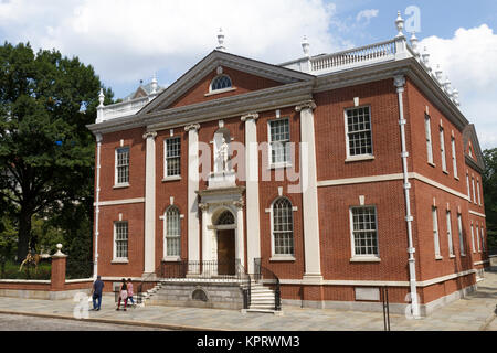 Bibliothek Hall, Teil der Independence National Historical Park, Philadelphia, Pennsylvania, United States. Stockfoto