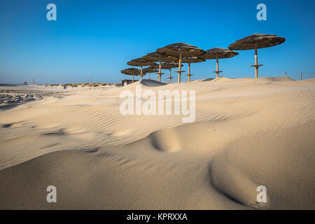 Costa Nova bei Aveiro, Portugal Stockfoto