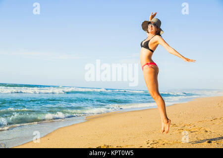 Ein Tag am Strand Stockfoto