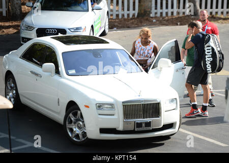 KEY BISCAYNE, FL - 18. März: Serena Williams bei den Sony Open am Crandon Park Tennis Centre am 18. März 2014 in Key Biscayne, Florida Personen: Serena Williams Stockfoto