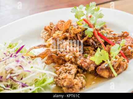 deep fried Softshell-Krabbe Stockfoto