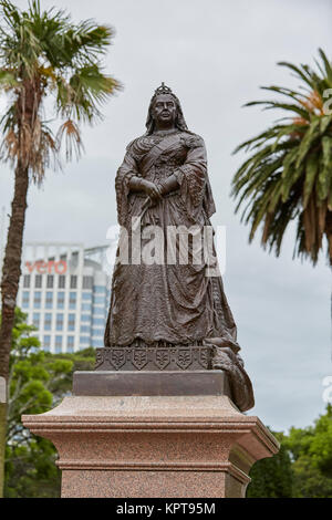 Queen Victoria Statue, Albert Park, Auckland, Neuseeland Stockfoto