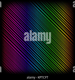 Helles Neon Linien Hintergrund. Abstrakte farbenfrohe Neon Muster. Bunte Neon Muster. Diagonal gestreiften Neon Hintergrund. Stockfoto