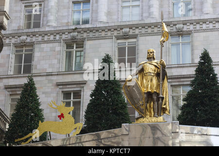 Weihnachten Anzeige, London 2017 Stockfoto