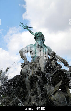 Neptunbrunnen in Berlin Stockfoto