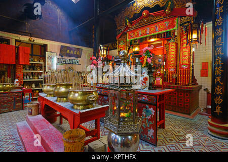 Blick auf die Sünde Sze Si Ya Tempel ein taoistischer Tempel in Kuala Lumpur, Malaysia. Stockfoto