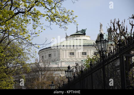 Burgtheater, Wien, Ringstrasse, im 1. Bezirk, Federal Theater, Nationaltheater, Universität ring, Sprechtheater Stockfoto