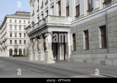 Â Parlament Wien, Parlament, Parlament, Wien, dr.-karl-Renner-Ring, Ring Road, griechisch-römischen, der Sitz der Regierung Stockfoto