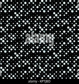 Digitale Kunst Technik geometrische abstrakte Kreisen Motiv futuristische oder Galaxy style Muster des Wärmeschutzes in Hell Cyan gegen schwarze Farben. Stockfoto