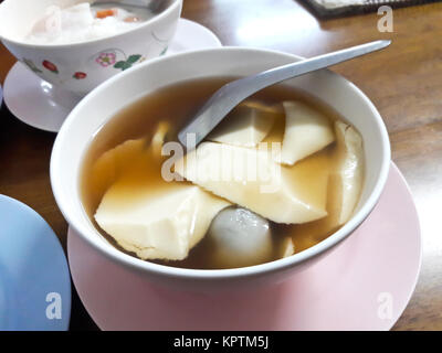 Douhua, Taiwanesisch Tofu Nachtisch Stockfoto