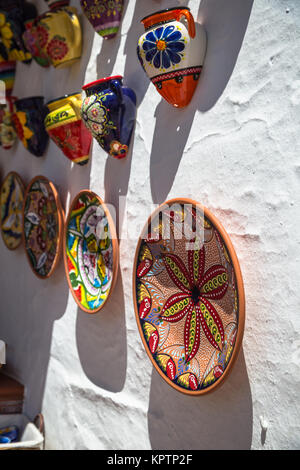 typisches Souvenir-Shop in der weißen Dorfes Mijas an der Costa Del Sol. Stockfoto