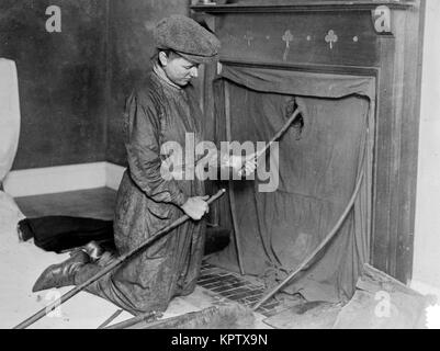 Frau Schornsteinfeger Stockfoto